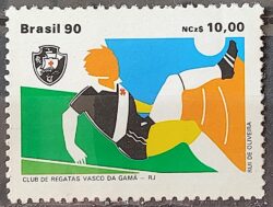 C 1672 Selo Clubes de Futebol Vasco da Gama 1990