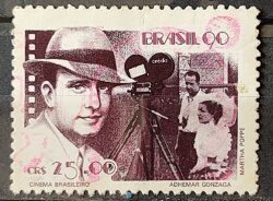 C 1687 Selo Cinema Brasileiro Filme Gonzaga 1990 Circulado 1