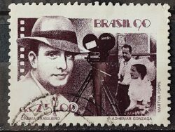 C 1687 Selo Cinema Brasileiro Filme Gonzaga 1990 Circulado 2