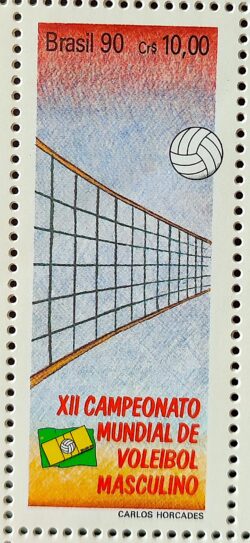 C 1692 Selo Voleibol Esporte 1990