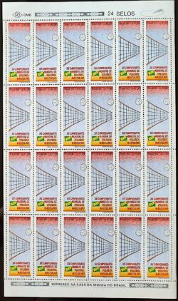 C 1692 Selo Voleibol Esporte 1990 Folha