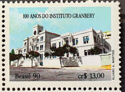 C 1695 Selo 100 Anos Instituto de Ensino Granbery Educacao Metodista 1990