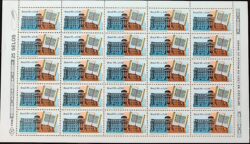 C 1708 Selo Dia do Livro Literatura Biblioteca Nacional 1990 Folha