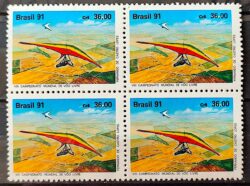 C 1726 Selo Voo Livre Asa Delta Esporte Radical Governador Valadares Minas Gerais 1991 Quadra