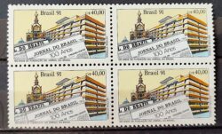 C 1733 Selo 100 Anos do Jornal do Brasil Jornalismo 1991 Quadra