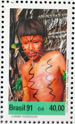 C 1734 Selo Cultura Indigena Indio Yanomami 1991