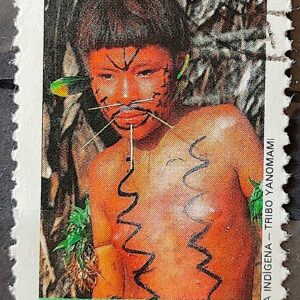 C 1734 Selo Cultura Indigena Indio Yanomami 1991 Circulado 1