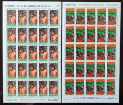 C 1734 Selo Cultura Indigena Indio Yanomami 1991 Folha Serie Completa