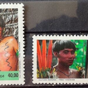 C 1734 Selo Cultura Indigena Indio Yanomami 1991 Serie Completa