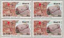 C 1742 Selo Turismo Pedra Pintada Roraima Mapa 1991 Quadra