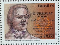 C 1746 Selo Literatura Basilio da Gama 1991