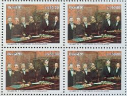 C 1751 Selo 100 Anos Constituicao Politica Direito 1991 Quadra