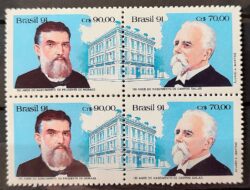 C 1763 Selo Presidente Campos Salles e Prudente de Morais 1991 1 Quadra