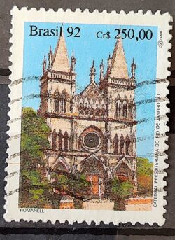 C 1771 Selo Arquitetura Religiosa Igreja Catedral Presbiteriana 1992 Circulado 3