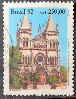 C 1771 Selo Arquitetura Religiosa Igreja Catedral Presbiteriana 1992 Circulado 6
