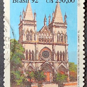 C 1771 Selo Arquitetura Religiosa Igreja Catedral Presbiteriana 1992 Circulado 6