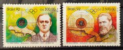 C 1773 Selo Olimpiadas de Barcelona Espanha Tiro ao Alvo Afranio Costa Guilherme Paraense Esporte 1992 Serie Completa