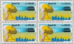 C 1790 Selo Sistema Telebras Telefone Comunicacao 1992 Quadra