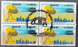 C 1790 Selo Sistema Telebras Telefone Comunicacao 1992 Quadra CBC Brasilia 1