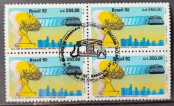C 1790 Selo Sistema Telebras Telefone Comunicacao 1992 Quadra CBC Brasilia 2