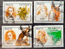 C 1794 Selo Expedicao Longsdorff Meio Ambiente Flora 1992 Serie Completa Circulado 1