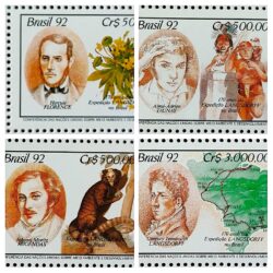 C 1794 Selo Expedicao Longsdorff Meio Ambiente Florence Flora 1992 Serie Completa