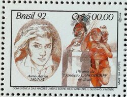 C 1795 Selo Expedicao Longsdorff Meio Ambiente Taunay Indio 1992