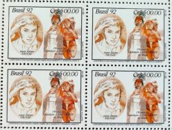 C 1795 Selo Expedicao Longsdorff Meio Ambiente Taunay Indio 1992 Quadra