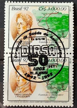 C 1797 Selo Expedicao Longsdorff Meio Ambiente Mapa 1992 CBC Dirsa