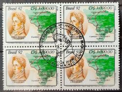 C 1797 Selo Expedicao Longsdorff Meio Ambiente Mapa 1992 Quadra CBC RJ