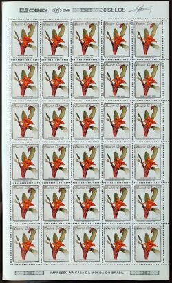 C 1805 Selo Conferencia Meio Ambiente Mata Atlantica Margaret Mee Nidularium Innocentii 1992 Folha