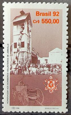 C 1810 Selo Bombeiros Voluntarios de Joinvile Militar 1992