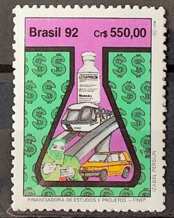 C 1813 Selo Financiadora de Estudos e Projetos FINEP Ciencia 1992