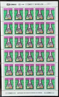 C 1813 Selo Financiadora de Estudos e Projetos FINEP Ciencia 1992 Folha