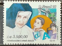 C 1829 Selo Irma Dulce Religiao Elevador Lacerda Bahia Crianca Educacao 1993