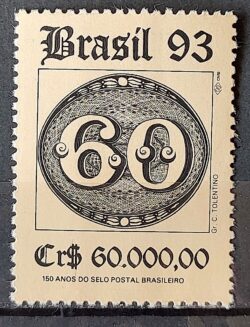 C 1844 Selo 150 Anos Olho de Boi Filatelia Servico Postal 1993