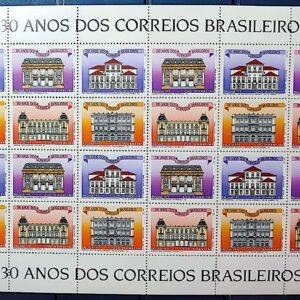 C 1855 Selo 330 Anos dos Correios Brasiliana Servico Postal Paco Imperial 1993 Folha