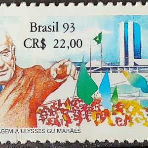 C 1863 Selo Ulysses Guimaraes Politica Brasilia Congresso Nacional 1993