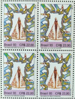 C 1864 Selo 200 Anos do Cirio de Nazare Religiao Belem Para 1993 Quadra