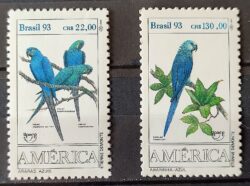 C 1865 Selo UPAEP Fauna Arara Ave Passaro Servico Postal Filtelia 1993 Serie Completa