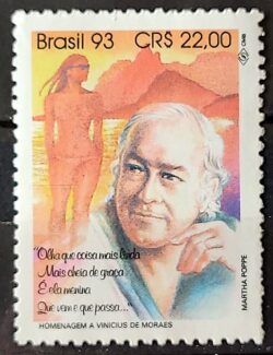 C 1867 Selo Compositores Brasileiros Vinicius de Moraes Musica 1993