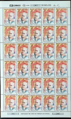 C 1867 Selo Compositores Brasileiros Vinicius de Moraes Musica 1993 Folha