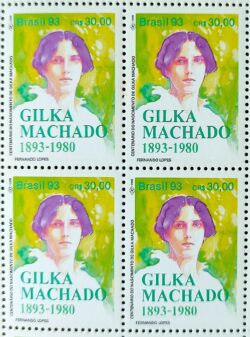 C 1871 Selo Dia do Livro Literatura Gilka Machado Mulher 1993 Quadra