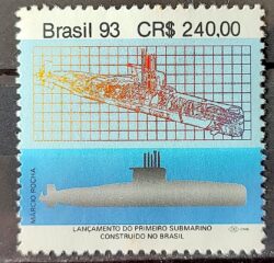 C 1877 Selo Submarino Tamoio Navio Militar 1993