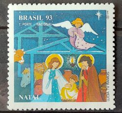 C 1878 Selo Natal Religiao Jesus 1993