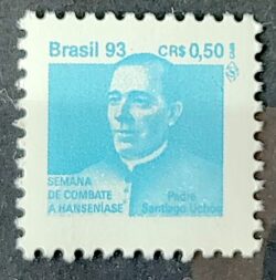 C 1879 Selo Combate Contra Mal de Hansen Hanseniase Saude Padre Uchoa Religiao 1993 H30