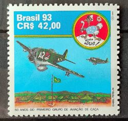 C 1880 Selo Grupo de Aviacao de Caca Militar Aviao Senta a Pua 1993