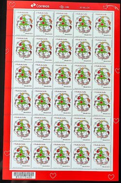 C 4019 Selo Reecontros Natal 2021 Folha