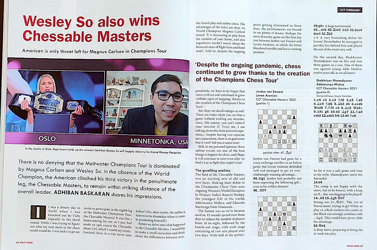 Revista de Xadrez New In Chess 2021 Volume 6 Jan Drysztof Duda