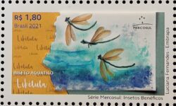 C 4026 Selo Insetos Beneficos Libelula Mercosul 2021